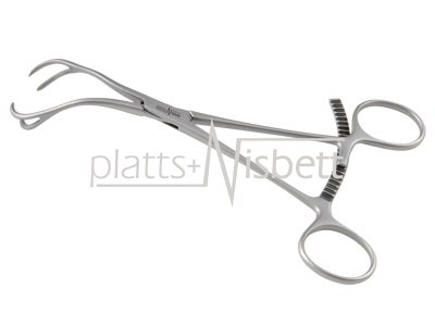 Twin Point Fragment Forceps, Curved  - PN0198